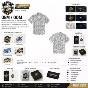 เสื้อเชิ้ตผู้ชายลำลองลายพิมพ์สำหรับฤดูร้อน แขนสั้น ปกคอเสื้อแบบพับได้ ดีไซน์สั่งทำพิเศษ - Product Image 5