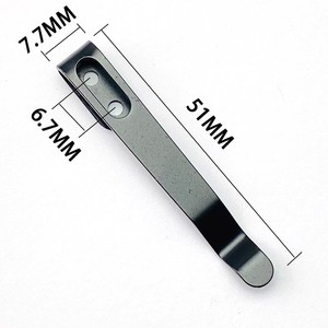 Clip di fissaggio in acciaio inossidabile per <span class=keywords><strong>set</strong></span> di coltelli con viti di montaggio, clip da cintura in metallo, ricambi per coltelli pieghevoli - Product Image 5