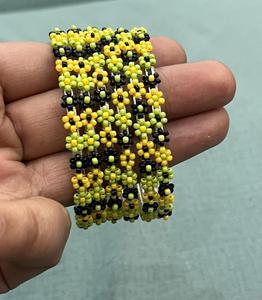 Handmade Glass Seed Beaded Necklace & <b>Bracelet</b> Set <b>Boho</b> Chic Artisan Jewelry for Wholesale Sustainable B2B Exporters - Product Image 4