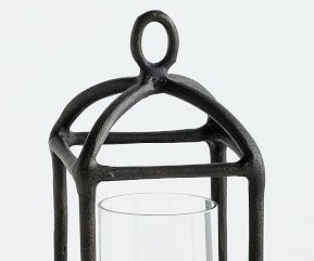 New Trending Factory Selling Shiny <b>Black</b> Finish Metal & Glass Candle <b>Lantern</b> With Best Quality for Wedding & Home Decoration - Product Image 4