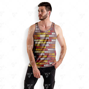 เสื้อกล้ามผู้ชายคุณภาพสูง น้ำหนักเบา ผ้าฝ้ายนุ่ม ระบายอากาศได้ดี แห้งเร็ว เป็นมิตรกับสิ่งแวดล้อม ลายพิมพ์ - Product Image 5