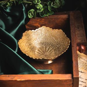 Export Quality Handmade Aluminum Serveware Collection | Luxury Antique Finish Portable Dinnerware Sets Plates Bowls and Trays - Product Image 6