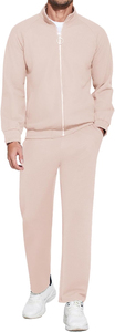 Ensemble de survêtement en coton mélangé de qualité supérieure avec logo personnalisé, fabricant OEM ODM pour l'entraînement en salle de sport, la course à pied, la remise en forme et les vêtements décontractés - Product Image 2