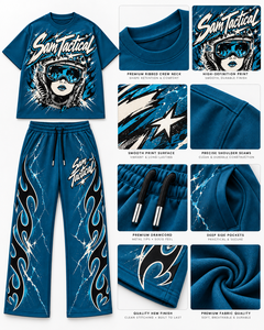 Conjunto Deportivo Holgado y Transpirable con Estampado Urbano, Estilo Hip Hop, Precio Económico, Personalizable - Product Image 6