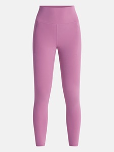 High Waist Solid Pink <b>Leggings</b> Full Length Stretch Breathable Sporty Knitted With Pockets All Seasons Women's Workout Pants - Product Image 4