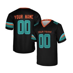 Custom Sublimated American Football Jersey <b>Men's</b> Short Sleeve V-Neck Moisture Wicking Team Name Number Printed All Seasons - Product Image 2