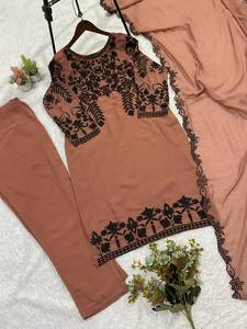 Wear Our Fox Sequenced Embroidery Worked <b>Top</b> Pant with Dupatta Set-Party Wear Wrinkle-Free Stretchable All Seasons - Product Image 6