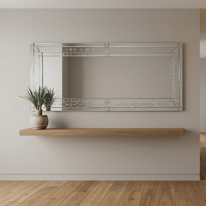 Espejo Decorativo de Pared Estilo Veneciano |   Espejo Decorativo de Estilo Barroco Vintage |   Espejo de Vidrio Antiguo para Decoración de Sala de Estar y Dormitorio - Product Image 6