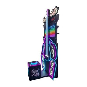 เครื่องเกมตีกีตาร์ Hammer Crazy แบบหยอดเหรียญ ภาษาอังกฤษ 1 ผู้เล่น รับน้ำหนักได้ 125 กก. อุปกรณ์อาร์เคดสำหรับท้าทายการตี พร้อมระบบให้คะแนนและตั๋ว - Product Image 3