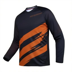 เสื้อเจอร์ซีย์มอเตอร์ครอสแบบกำหนดเอง ชุดแข่งจักรยาน BMX คุณภาพสูง อุปกรณ์ MX เสื้อเจอร์ซีย์แบบ Sublimation ผู้ผลิต OEM - Product Image 4