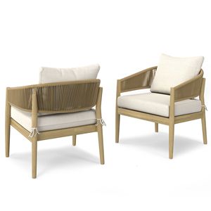 Set di 2 sedie da conversazione per esterni Bayshore Natural - Product Image 1