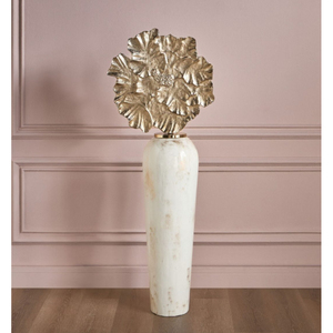 Nouvel ensemble de vases de sol en métal et verre de luxe, faits à la main, avec décorations en forme de feuilles, couleurs personnalisables, élégants, pour la maison, l'extérieur et les mariages - Product Image 3