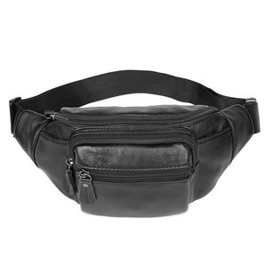 Sacs banane en cuir véritable écologiques, couleur unie et à motifs, pour hommes et femmes - Product Image 1