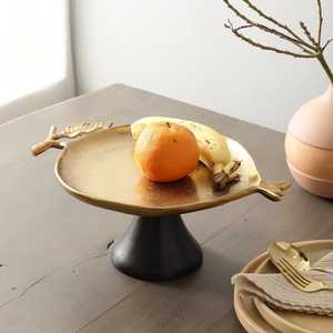 Ambient Luxury Rustic Metal Cake <b>Stand</b> With Leaf Design Black Base Decorative Display For Wedding Party - Product Image 6