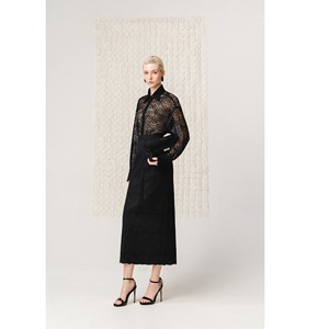 Jupes longues pour femmes très vendues, ODM ALTHEA MIDI SKIRT, en coton et dentelle, écologiques, style japonais, ensemble de jupes bio de WhiteAnt - Product Image 4