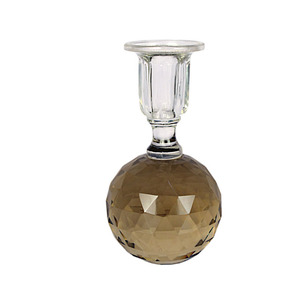 Candelabro de Vidrio de Lujo con Pedestal Elevado para Decoración de Bodas, Hoteles y Hogares - Product Image 1