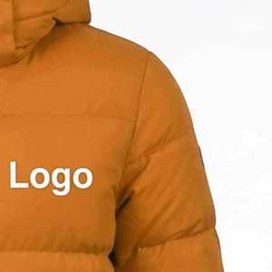 Quilted <b>Jacket</b> Solid Color Hooded Full Sleeve Zipper Closure Winter Warm Polyester - Product Image 6