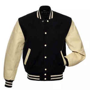 Chaqueta Letterman de Alta Calidad 2025 para Hombre, Chaqueta Bomber de Béisbol Varsity con Bordado Personalizado, Proveedor de Fábrica OEM - Product Image 1