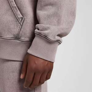 Chándal de algodón con estampado y lavado ácido, estilo streetwear, diseño de fabricante, efecto desgastado por el sol, corte oversize - Product Image 3