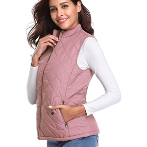 Chaleco Acolchado Impermeable de Lona Sólida para Mujer, Chaqueta Acolchada Ligera de Primera Calidad, Diseño Personalizado OEM - Product Image 2