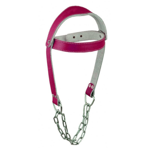 Best Quality Genuine <b>Leather</b> Stainless Steel Weightlifting Head <b>Harness</b> for Gym Equipment Fitness Workout-Adjustable Heavy Duty - Product Image 2