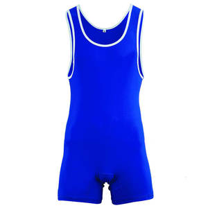 Trajes de lucha para hombre con tela suave y diseño ajustado al cuerpo para controlar el movimiento durante el entrenamiento. - Product Image 1
