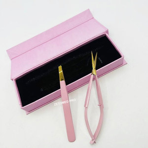 Pince à épiler professionnelle rose doré en acier inoxydable, légère, écologique, à pointe fine, la plus vendue pour sourcils - Product Image 4