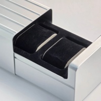 Boîte de rangement pour montres DT Custom en aluminium de haute qualité, étui de montre premium, mallette pour montres en aluminium, 3 compartiments, intérieur en mousse souple