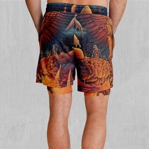 Pantalones Cortos Casuales para Hombre, Diseño Elegante, 100% Poliéster, Etiqueta Personalizada, Patrón Sólido, Secado Rápido, Sublimación, Material Tejido Transpirable - Product Image 2