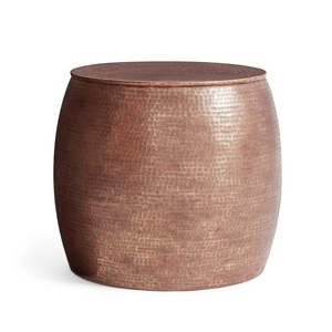 <b>High</b> Selling Metal Iron <b>Side</b> <b>Table</b> Classic Design Drum Design Durable Modern Accent <b>Table</b> Bedroom Furniture Customized Size - Product Image 1