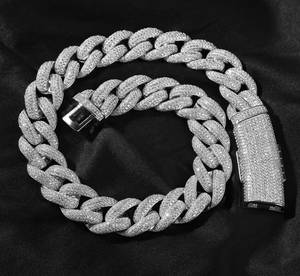 20MM 5AAA CZ Hip Hop <b>Iced</b> <b>Out</b> Long Clasp Miami Cuban Link <b>Chain</b> 14K Gold Plated Mens Necklaces Fashion Jewelry Direct Supplier - Product Image 6