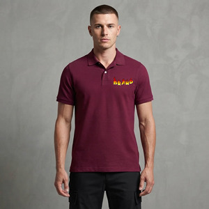 OEM/ODM 100% Cotton Men's for Shirt Baggy Fit Custom DTF Printed Logo Quick Dry Short Sleeve <b>Zip</b> <b>up</b> Knitted for Shirt - Product Image 4
