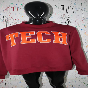 Sweat-shirt d'hiver à capuche TECH BROWN 100% coton avec broderie appliquée et demi-zip CLUSH SPORTS - Product Image 1