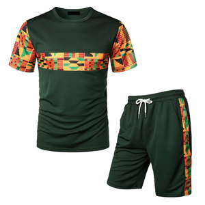 Best Sale Price Men Summer Casual Low MOQ Breathable Shorts <b>Set</b> Direct Factory Customized Men's <b>Knitted</b> T-Shirt & Shorts <b>Set</b> - Product Image 1