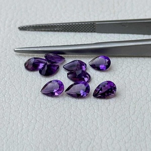 ลูกแพร์อเมทิสต์แอฟริกันสีม่วงธรรมชาติ6x9มม. อัญมณีเจียระไนแบบหลวมอัญมณีอัญมณีอัญมณีราคาต่ำสุดตัวแทนจำหน่ายเครื่องประดับอเมทิสต์ร้านค้าออนไลน์ - Product Image 1