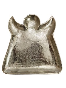 Plateau décoratif et vase de table en aluminium argenté de luxe, motif animalier hippocampe, pour la décoration de la maison - Product Image 2