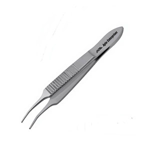 Pinzas Iris 1x2 con Dientes Curvos de 3 Pulgadas, Instrumentos Oftálmicos Manuales para Microcirugía, Acero Inoxidable Quirúrgico de Precisión, Delicado, con Certificación CE - Product Image 4