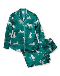 sleepwear silk satin custom sublimation print mens <b>pajamas</b> sleepwear <b>suit</b> set solid color classical sleepwear autumn winter - Product Image 6