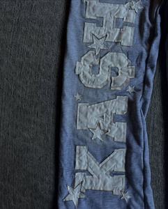 Pantalon de survêtement baggy évasé personnalisé pour hommes, jambe large, lavage à l'acide, soleil, délavé, éponge française 100% coton, pantalon de survêtement lourd - Product Image 2