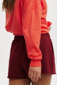 Shorts en molleton français pour femmes, style nouveau, confortables, en coton, pour impression personnalisée, fournisseur en gros - Product Image 3