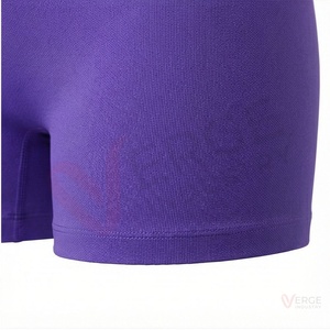 Conjunto de 2 Piezas para Mujer: Top Corto Morado con Cuello Redondo y Cintura Alta con Shorts - Product Image 6
