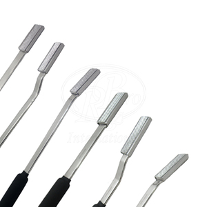 ชุดเครื่องมือขูดฟันม้าแบบแกนแบน 6 ชิ้น ทำจากสแตนเลส ด้ามจับ PVC ใบมีดถอดเปลี่ยนได้ ขนาด 13 14 15 18 19 20 นิ้ว สำหรับสัตวแพทย์ - Product Image 3