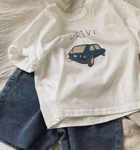 Camisetas y Pantalones Cortos Casuales de Verano para Niños, 100% Algodón, Tejido de Punto, Cuello Redondo, Manga Corta, Ropa Infantil para Niños y Niñas - Product Image 3