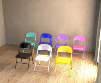 Chaise pliante classique en acier - Utilisation en restaurant et commerciale, imperméable, écologique, durable