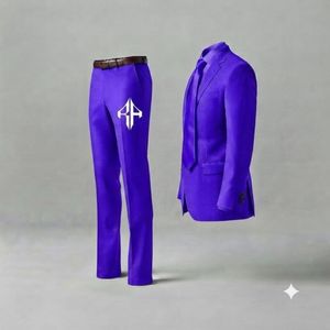 Traje de Pantalón y Chaqueta de Terciopelo Estilo Italiano para Hombre, Antiarrugas, Transpirable, Cierre de Botones, Diseño Plano Frontal, Viscosa/Poliéster - Product Image 4