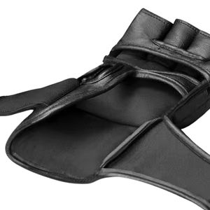 ถุงมือหนัง MMA ปักโลโก้ตามสั่ง สำหรับชกมวย มวยไทย บราซิลเลี่ยนยิวยิตสู ฝึกซ้อม-คุณภาพสูง ระบายความชื้นได้ดี ปิดแบบผูกเชือก - Product Image 5