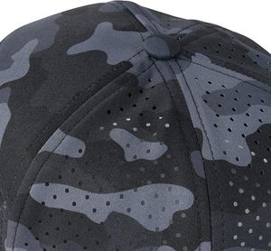 Casquette Snapback en Maille à 6 Panneaux Camouflage Noir Respirante Ajustable Unisexe Chapeau Décontracté Adulte Quatre Saisons - Product Image 5