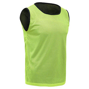 Gilet de football réversible bicolore respirant à séchage rapide coupe-vent antibactérien avec impression de votre numéro et nom unisexe - Product Image 2