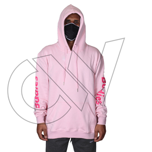 Sweat-shirt à capuche rose pour homme de qualité supérieure 600, coupe classique, en molleton, couleur unie, vêtement d'hiver, écologique - Product Image 3