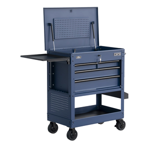 Heavy Duty Powder Coated Steel 4 <b>Drawer</b> Utility Cart Family keywords: for Garage Workshop Storage Use - Product Image 2